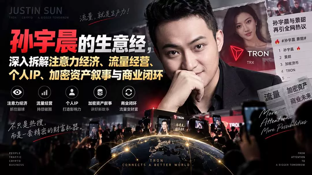 某星球精华文章——孙宇晨的生意经，深入拆解注意力经济、流量经营、个人IP、加密资产叙事与商业闭环-九九网创