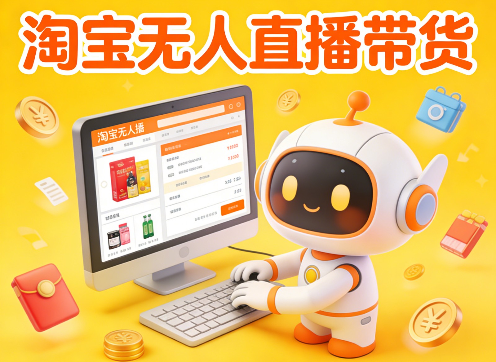 淘宝无人直播带货，24小时自动卖货，月佣金1W+，不违规不封号，不用露脸-九九网创