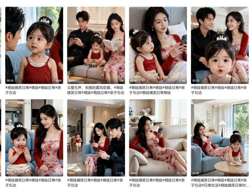 (20807期)1小时学会AI亲子搞笑短剧制作:爆款账号拆解+剧情脚本+人物互动+拍摄剪辑,跑通涨粉带货完整链路-九九网创
