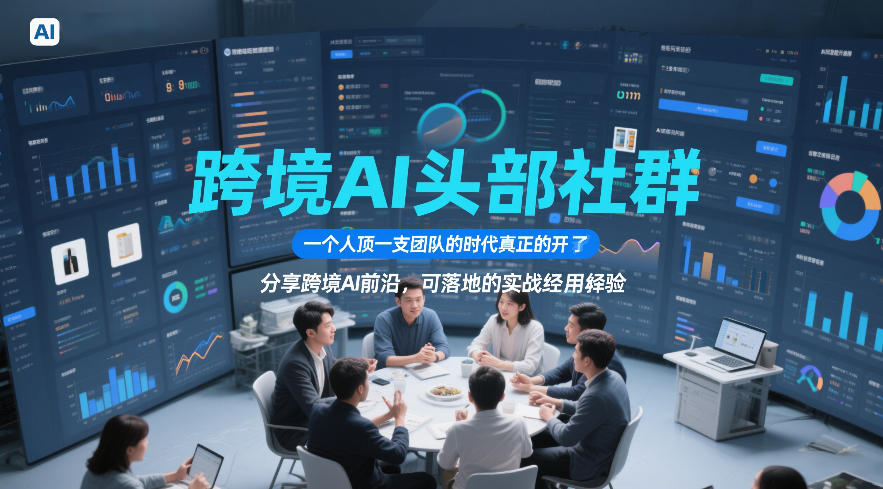 跨境AI头部社群，一个人顶一支团队的时代真正的开始了，分享跨境AI前沿，可落地的实战经验（更新6月29日）-九九网创