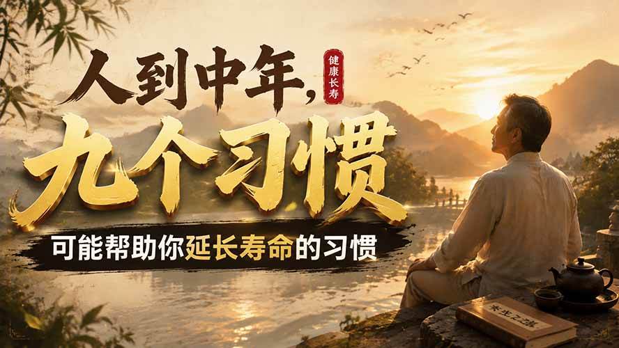 （19707期）付费文章：人到中年，九个可能帮助你延长寿命的习惯-九九网创