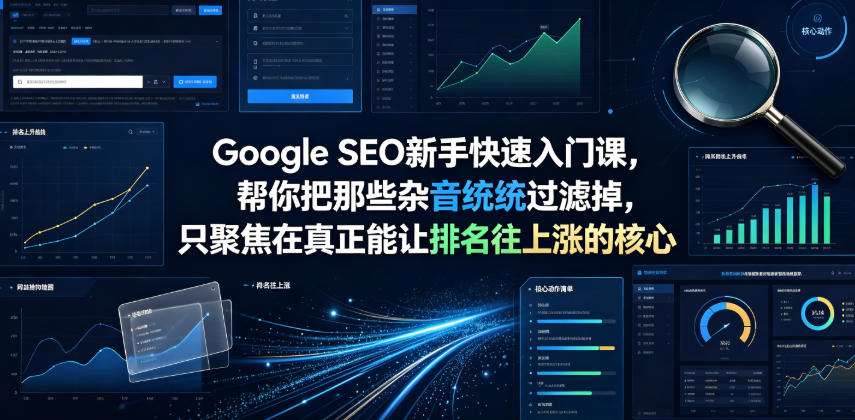 Google SEO新手快速入门课，帮你把那些杂音统统过滤掉，只聚焦在真正能让排名往上涨的核心动作【原创双语字幕】-九九网创