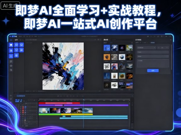 即梦AI全面学习+实战教程，即梦AI一站式AI创作平台-九九网创
