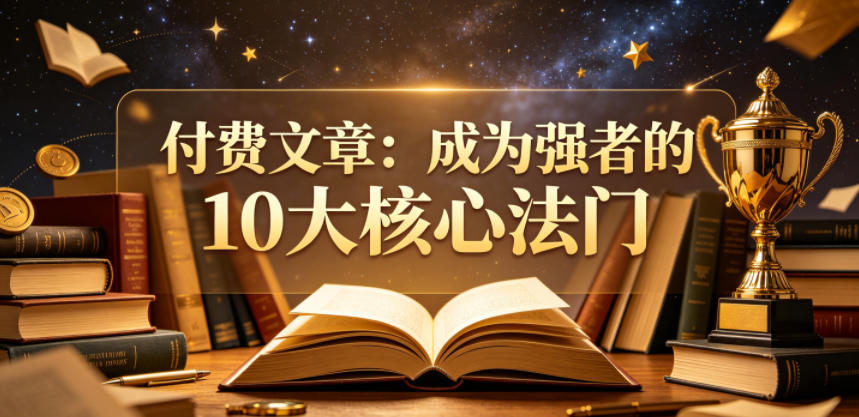 付费文章:成为强者的10大核心法门-九九网创