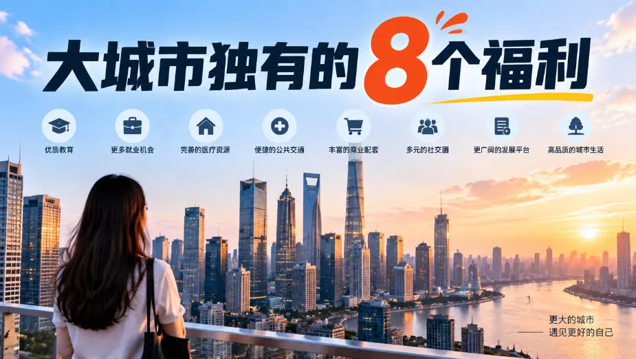 某公众号付费文章：大城市独有的8个福利-九九网创