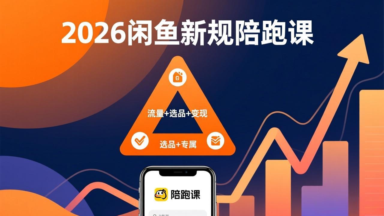 2026闲鱼高阶陪跑课全新上线,带你吃透新规玩转选品流量,从零搭建稳定变现盈利体系-九九网创