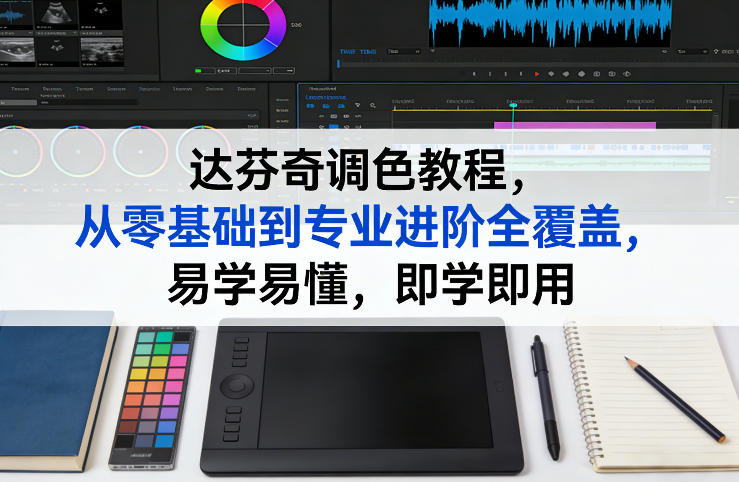 达芬奇调色教程，从零基础到专业进阶全覆盖，易学易懂，即学即用-九九网创