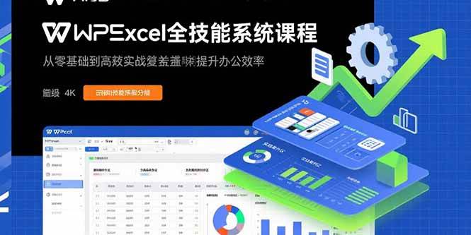 图片[1]-（15873期）WPS Excel全技能系统课程：从零基础到高阶实战全覆盖，全面提升办公效率-九九网创