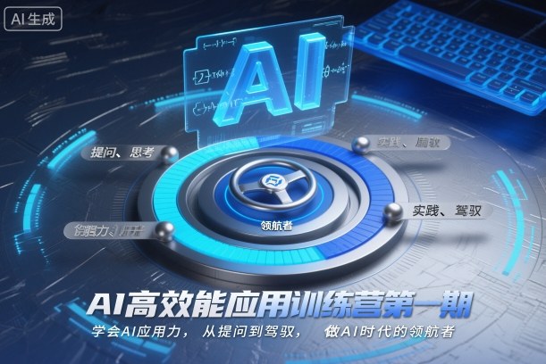 AI高效能应用训练营第一期，学会AI应用力，从提问到驾驭，做AI时代的领航者-九九网创