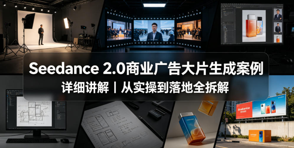 Seedance 2.0商业广告大片生成案例详细讲解｜从实操到落地全拆解-九九网创