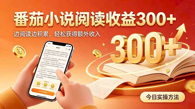 （20496期）全自动番茄挂机玩法，日入300+边阅读边积累，轻松获得额外收入-九九网创
