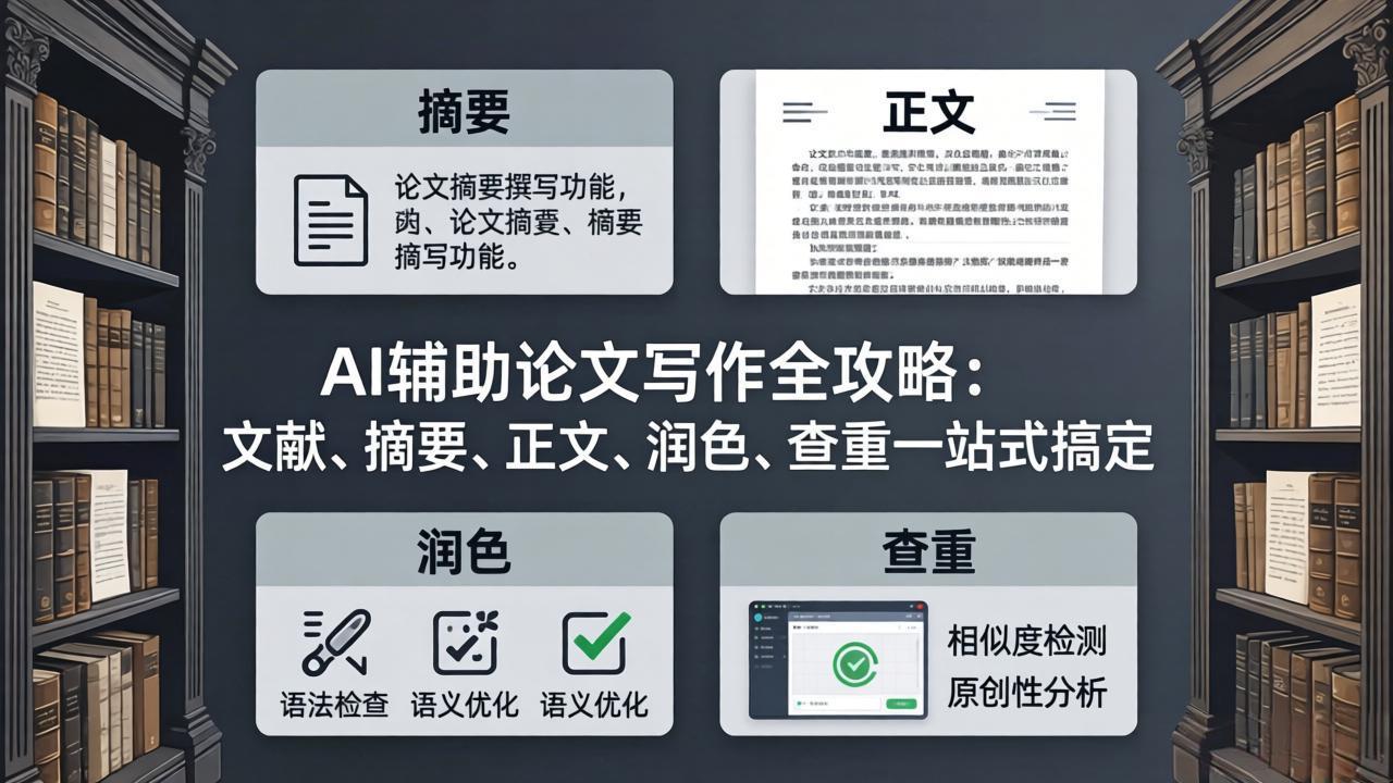 AI辅助论文写作全攻略:文献、摘要、正文、润色、查重一站式搞定 AI辅助论文写作全攻略:文献、摘要、正文、润色、查重一站式搞定