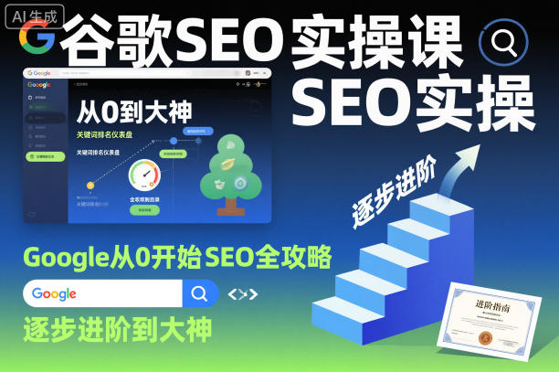 谷歌SEO实操课，Google从0开始SEO全攻略，逐步进阶到大神(更新26年)-九九网创