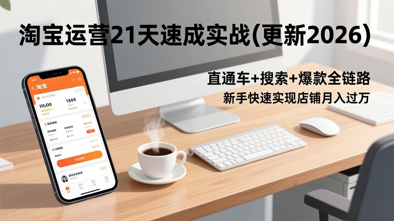 淘宝运营21天速成实战(更新3月-九九网创