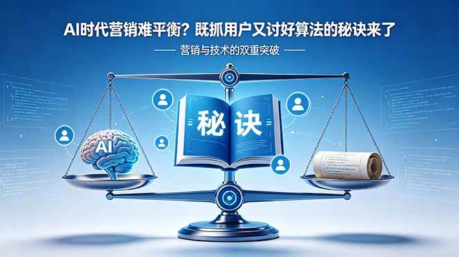 (18600期)AI时代营销难平衡?既抓用户又讨好算法的秘诀来了【原创双语字幕】-九九网创