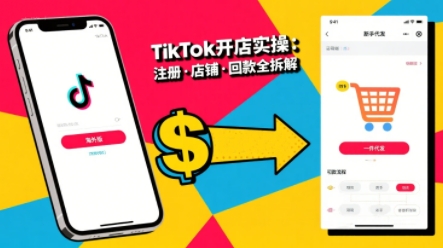 TikTok从开店到投流的进阶课，从基础实操到高阶技巧一网打尽-九九网创