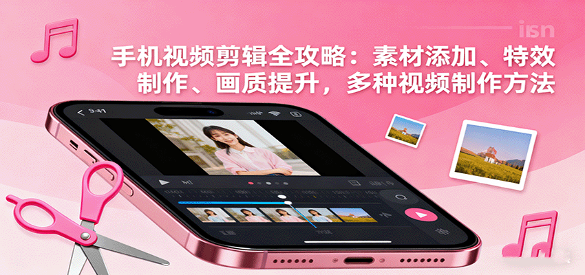 手机视频剪辑全攻略：素材添加、特效制作、画质提升，多种视频制作方法-九九网创