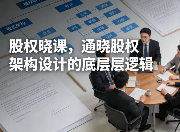 股权晓课，通晓股权架构设计的底层逻辑-九九网创