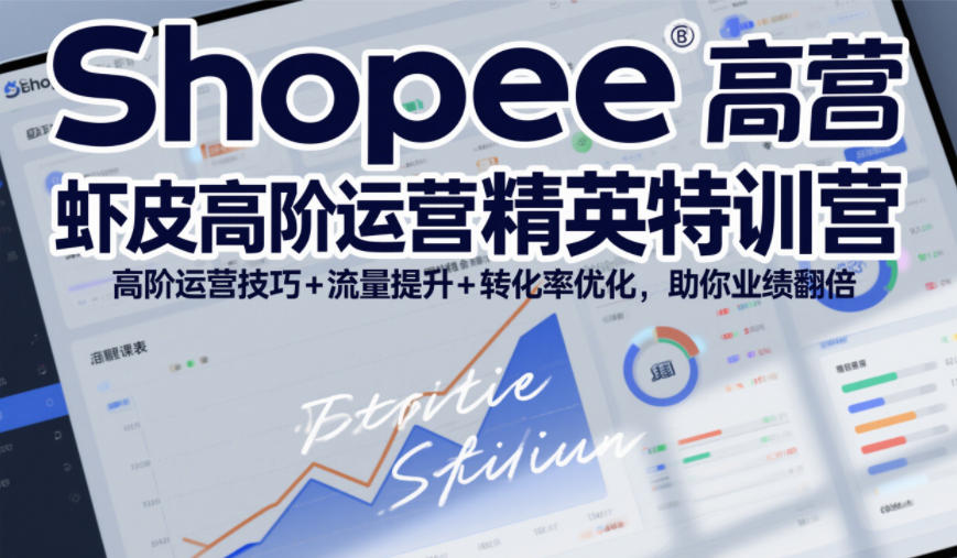 Shopee虾皮高阶运营精英特训营，高阶运营技巧+流量提升+转化率优化，助你业绩翻倍（更新26年7月）-九九网创