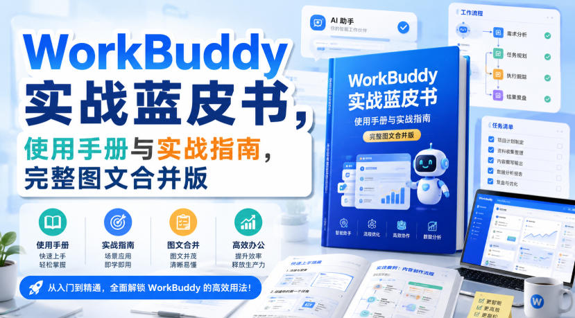 WorkBuddy实战蓝皮书，使用手册与实战指南，完整图文合并版-九九网创