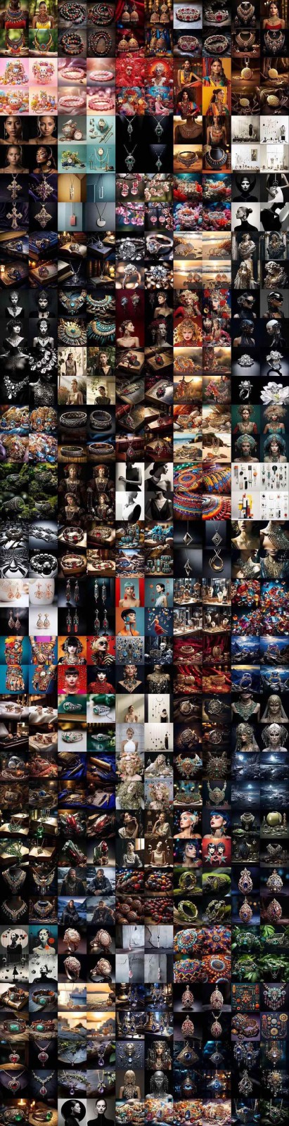 463个Midjourney珠宝摄影提示词：覆盖全品类珠宝，AI设计秒出专业效果-九九网创