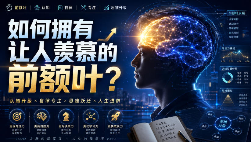 付费文：如何拥有让人羡慕的前额叶？-九九网创