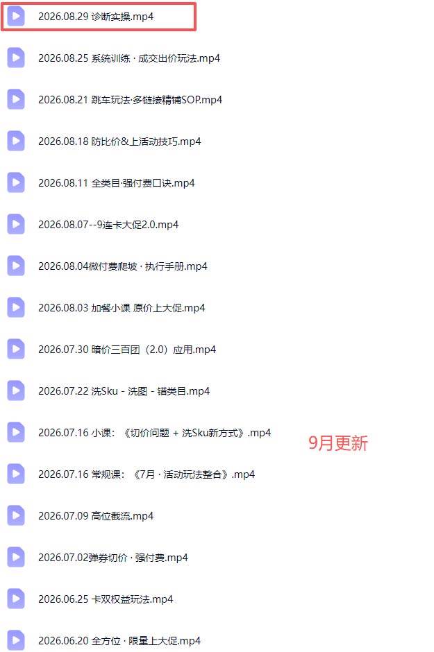 （20158期）拼多多实战特训营(更新26年0831)：不管是新手入门或老商家冲量，都有实操方法，跟着学，少走弯路-九九网创