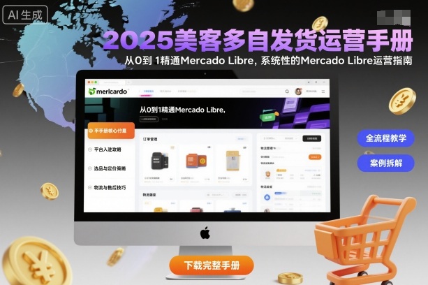 2025美客多自发货运营手册：从0到1精通Mercado Libre，系统性的Mercado Libre运营指南-九九网创