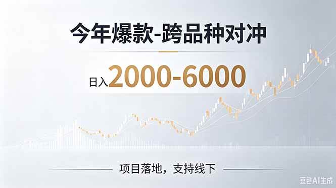 （19150期）2026创业新风口—跨品种对冲震撼首发！日收益2000-6000+，项目绿色长久，安全稳健-九九网创