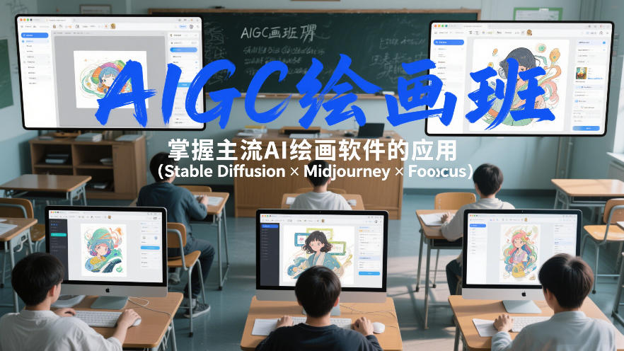 AIGC绘画班，掌握主流Ai绘画软件的应用(Stable Diffusion x Midjourney x Fooocus)-九九网创