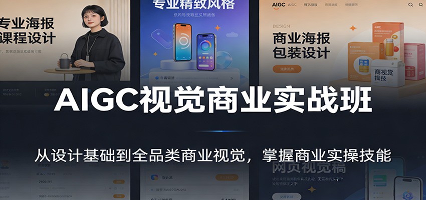 AIGC视觉商业实战班:从设计基础到全品类商业视觉,掌握商业实操技能-九九网创