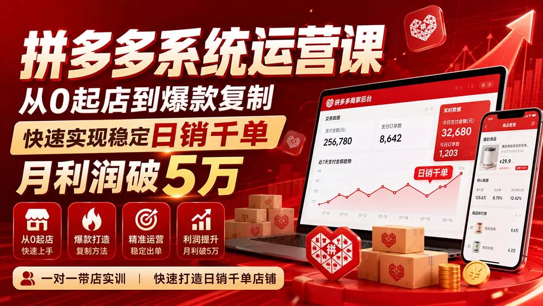 拼多多系统运营课-无水印(更新9月-九九网创