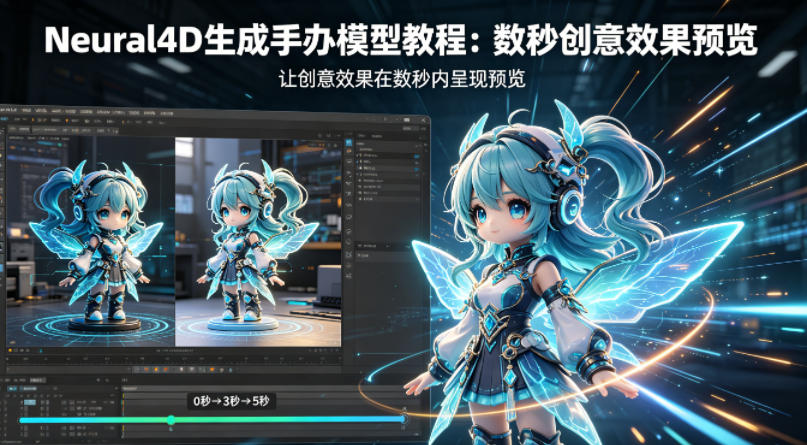 Neural4D生成手办模型教程，让创意效果在数秒内呈现预览-九九网创