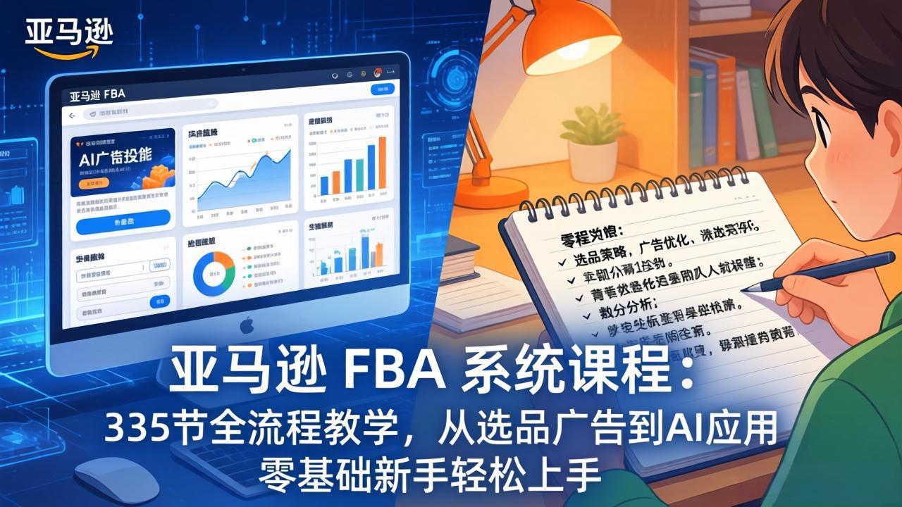 亚马逊 FBA 系统课程(更新26年3月-九九网创