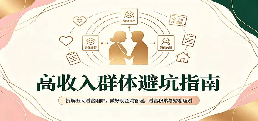 高收入群体避坑指南：拆解五大财富陷阱，做好现金流管理，财富积累与婚恋理财-九九网创