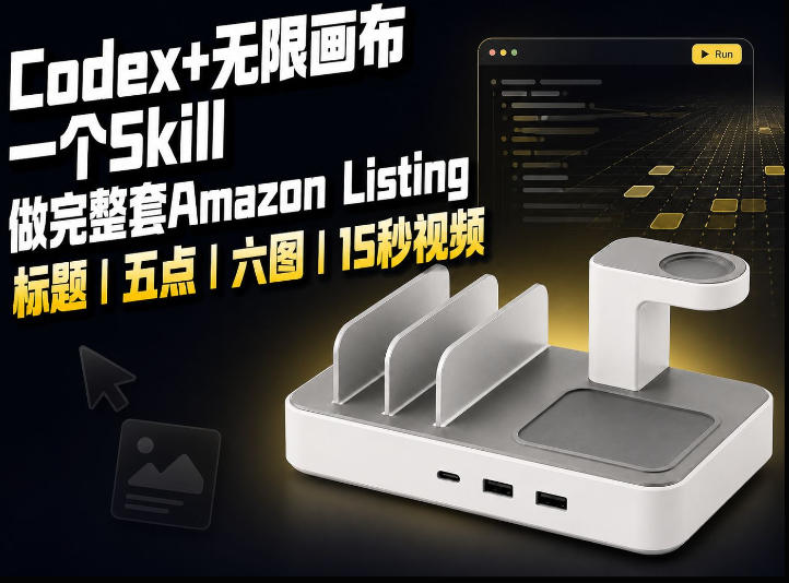 我用一个Codex Skill做完Amazon Listing：标题、五点、六图和视频全流程-九九网创