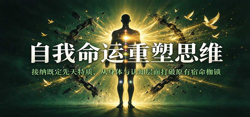 自我命运重塑思维：接纳既定先天特质，从身体与认知层面打破原有宿命枷锁-九九网创