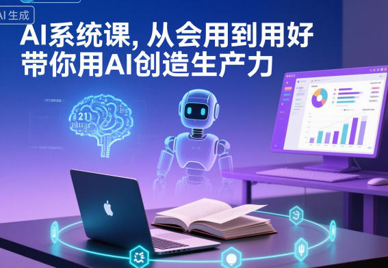 AI系统课，从会用到用好，带你用AI创造生产力-九九网创
