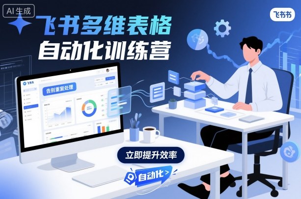 飞书多维表格自动化训练营，手把手教你告别重复处理，用多维表格开启高效办公新模式-九九网创