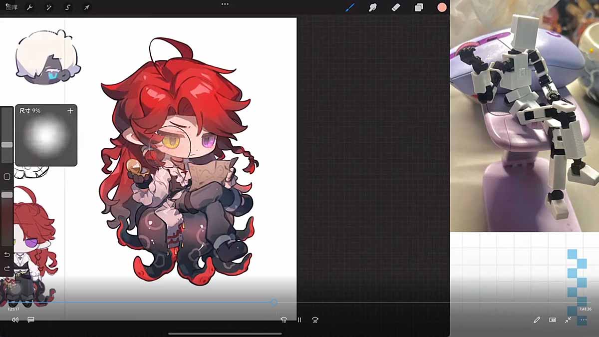 零基础学Q版立绘：从头身比例到服装细化，掌握让角色又可爱又有设计感的核心技法-九九网创