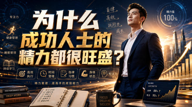 付费文章:为什么成功人士的精力都很旺盛?-九九网创