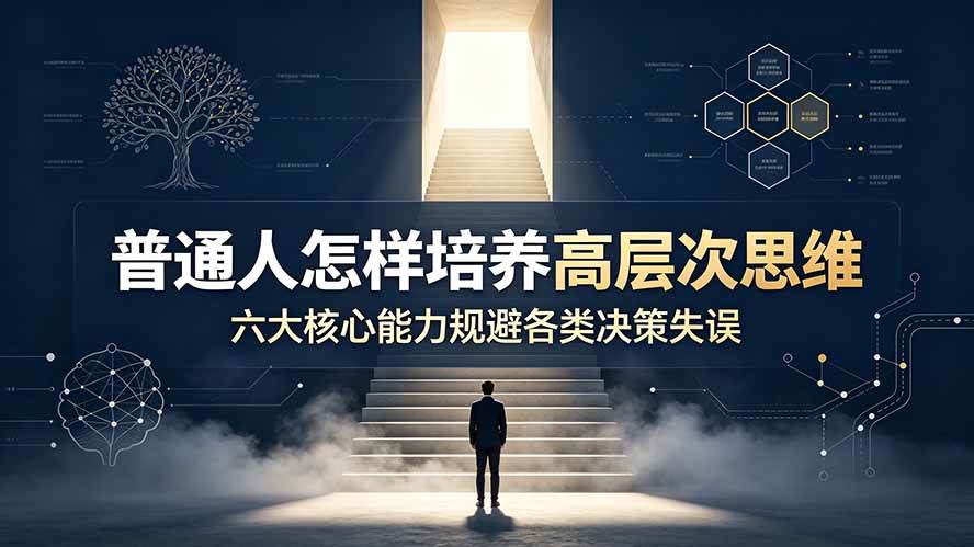(19479期)付费文章:普通人怎样培养高层次思维,六大核心能力规避各类决策失误-九九网创