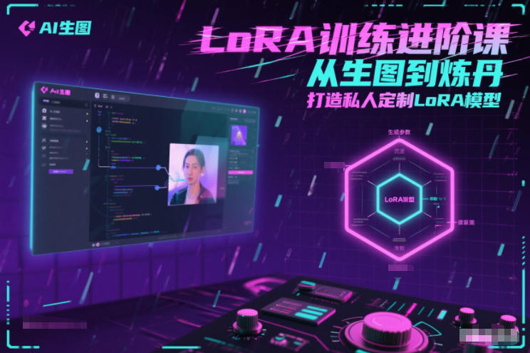 LoRA训练进阶课，从生图到炼丹，打造私人定制LoRA模型-九九网创