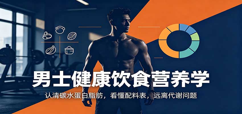 男士健康饮食营养学：认清碳水蛋白脂肪，看懂配料表，远离代谢问题-九九网创