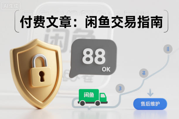 付费文章:闲鱼交易指南,怎么才能降低被坑被马扁的概率-九九网创