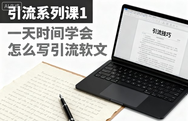 引流系列课1,一天时间学会怎么写引流软文-九九网创