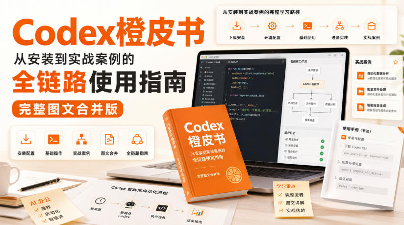 Codex橙皮书，从安装到实战案例的全链路使用指南，完整图文合并版-九九网创