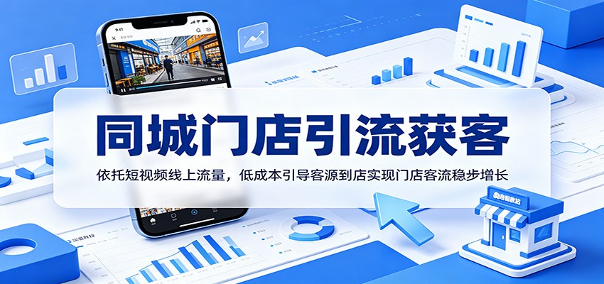 同城门店引流获客：依托短视频线上流量，低成本引导客源到店实现门店客流稳步增长-九九网创