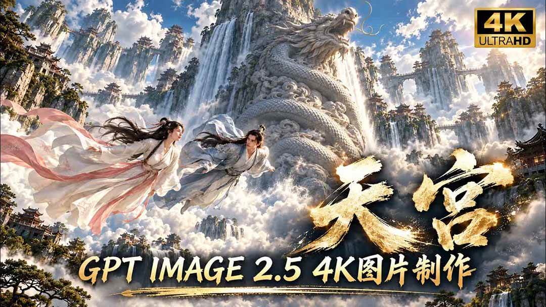 (20764期)【无水印】GPT Image 2.5实测!4K到底多清楚?皮肤、手指、修图与天宫场景全面测试-九九网创