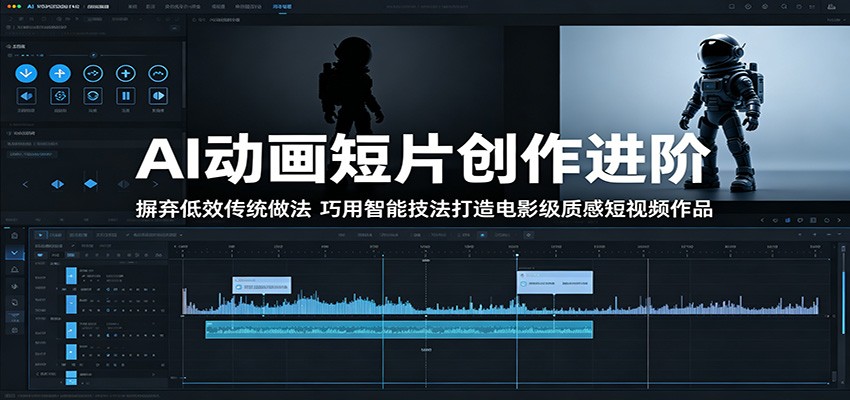 AI动画短片创作进阶:摒弃低效传统做法,巧用智能技法打造电影级质感短视频作品-九九网创